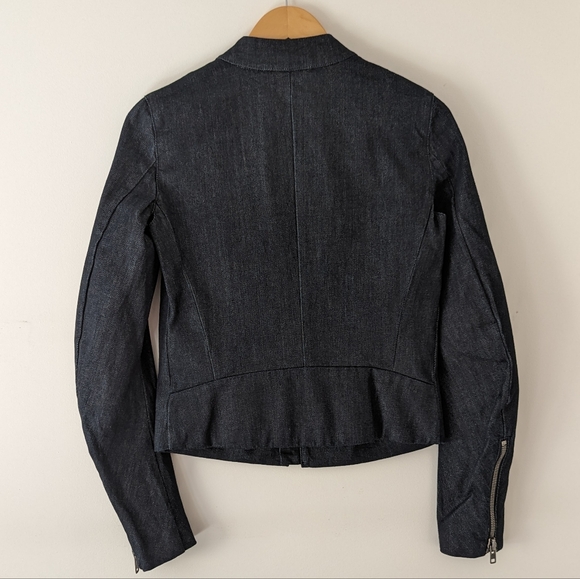 Maison Martin Margiela Limited Edition 5 Five Zip Denim Moto Biker Jacket 38 2 - Picture 2 of 16